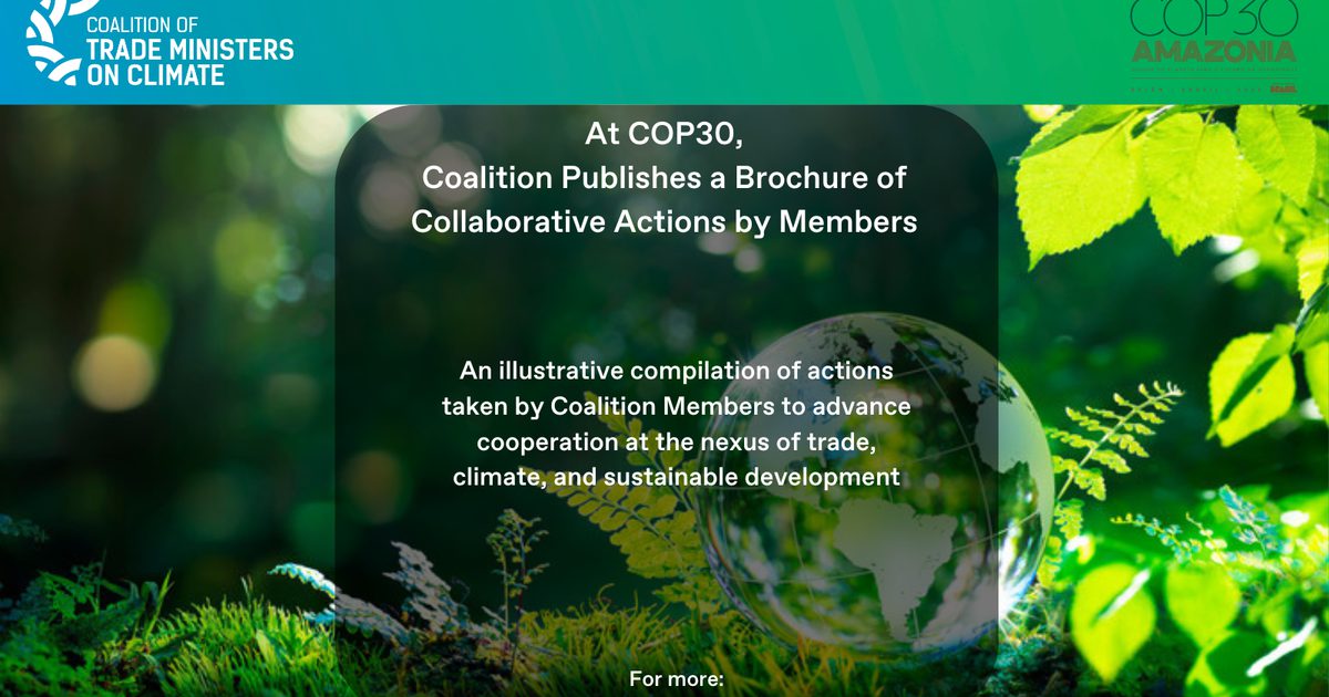 Climate Collaboration Examples TESS - Coalition of Trade Ministers on Climate Publishes a Brochure of ...